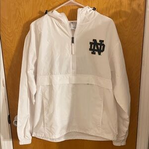 Champion White Notre Dame Fighting Irish Jacket